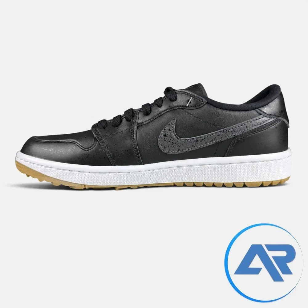 Nike Air Jordan Retro 1 Low Golf Shoes 'Black Gum' Men's Size 8 DD9315-005